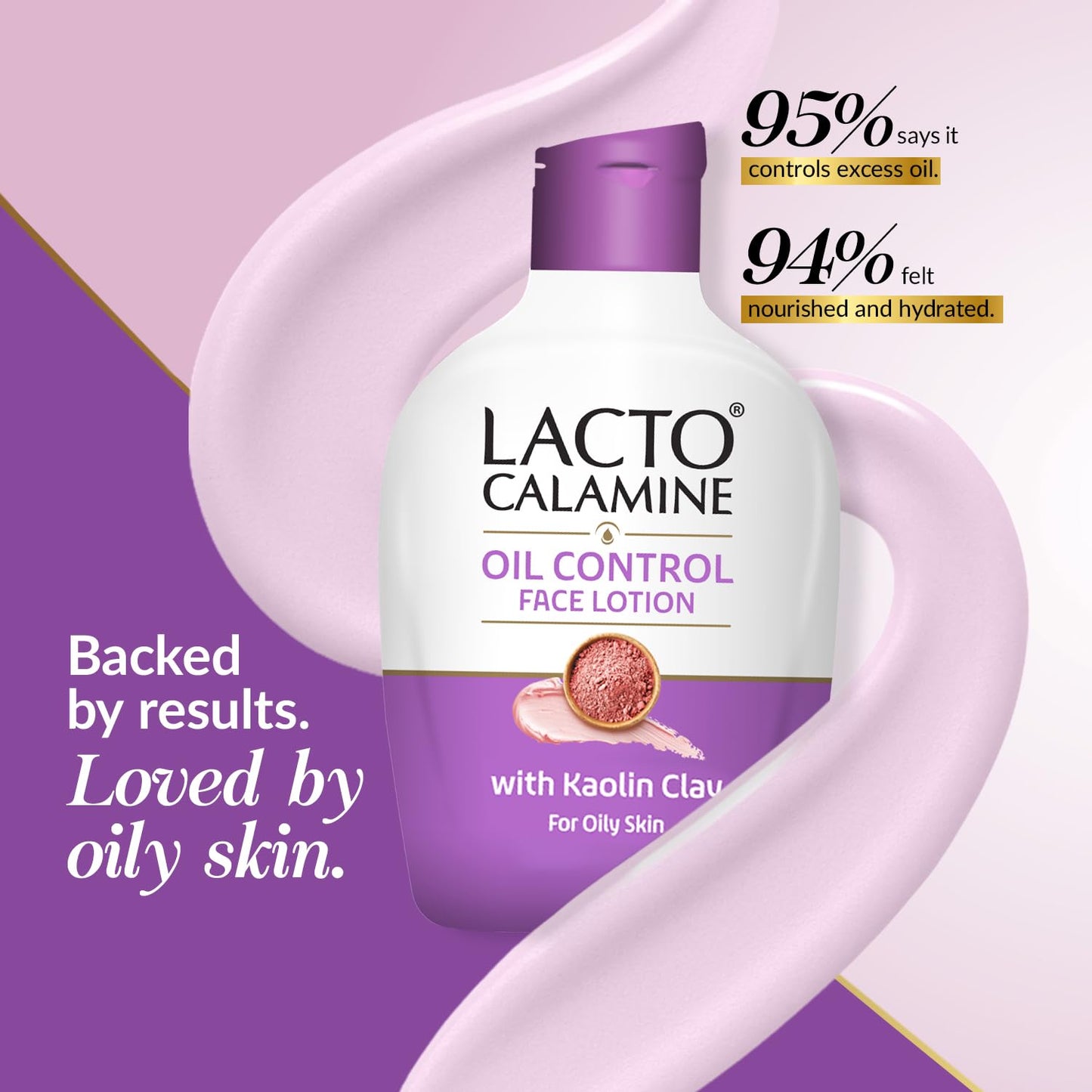 Lacto Calamine Face Lotion | 120ml | Daily Moisturizer For Face - Oily Skin | Kaolin Clay, Glycerine & Zinc Oxide | Abosrbs Excess Oil | Fights Pimples, Darkspots & Blackheads | Body Lotion