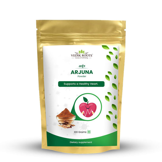 Organic Arjuna Bark Powder 100 g | Supports Healthy Heart Functions | Arjun Ki Chaal Powder Promotes Healthy Metabolism (Pack of 1)