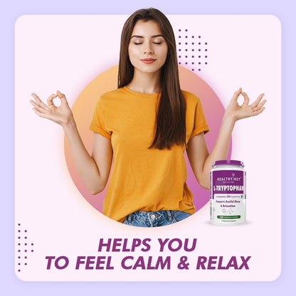 HealthyHey Nutrition L-Tryptophan - 120 Veg Capsules