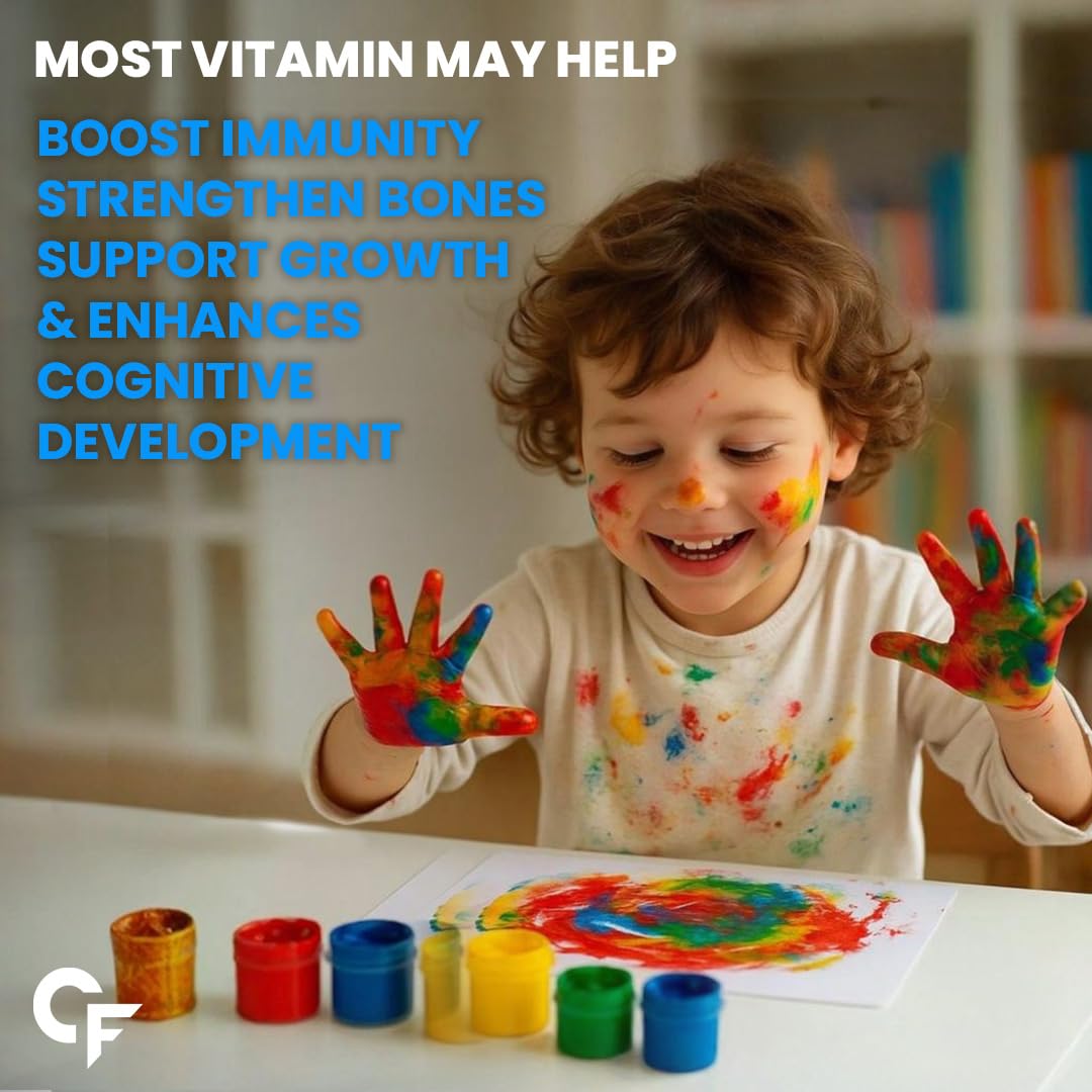 Carbamide Forte Multivitamin For Kids | Multivitamin Gummies For Kids | Multivitamin Gummies For Immunity | Vitamin Gummies For Immunity With No Added Sugar | 60 Gummy Bears