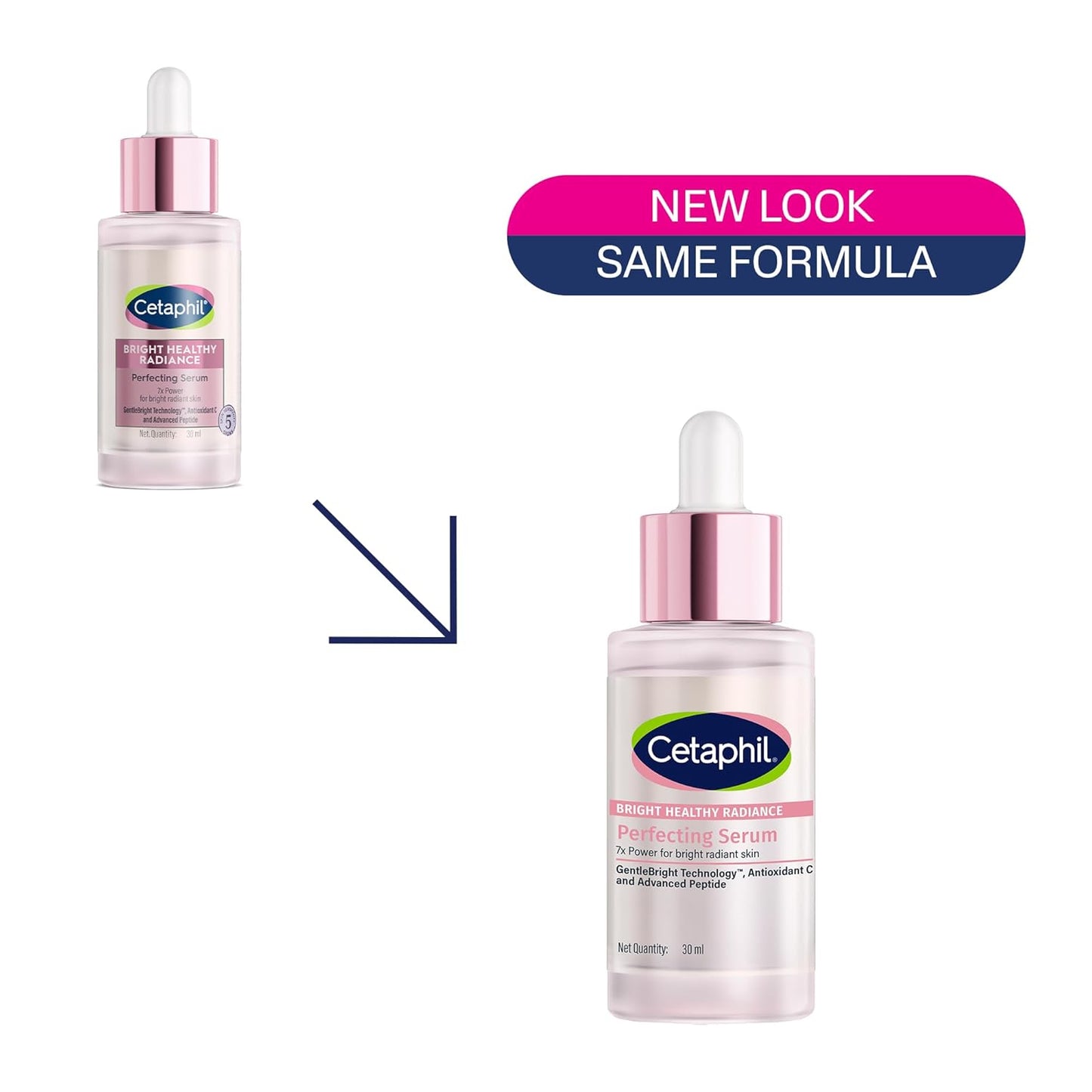 CETAPHIL Bright Healthy Radiance Brightening |Glow Serum | 30ml | GentleBright Technologyâ„¢ with Antioxidant C and Advanced Peptide | Removes Dark Spots & Dullness