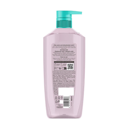 Lâ€™OrÃ©al Paris Hyaluron Pure 72H Purifying Shampoo, For oily scalp & dry hair with salicylic and hyaluronic acid, 800 ml