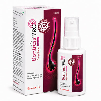 Bontress PRO+ Scalp Serum | Powered by Pro Active Peptides â€“ 5% Capixyl, 3% Redensyl, 3% Anagain, 3% Procapil | Dermat recommended Hair Growth Serum | 94% Users Reported Hair Growth in 28 Days | 30ml