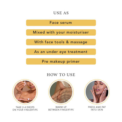 RAS Luxury Oils Infinity Anti Ageing Face Elixir Natural And Organic Beauty Oil Enriched with vitamins Non Greasy Face Oil