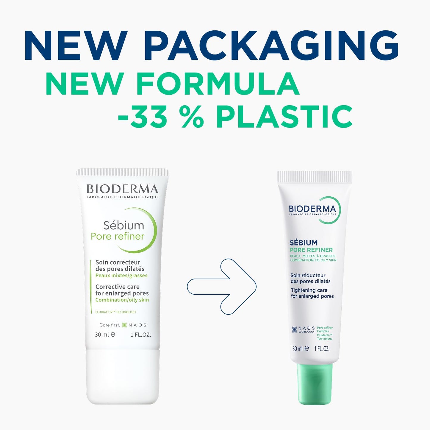 Bioderma Sebium Pore Refiner |Corrective Care Cream for Open Pores | Salicylic Acid & Glycerine For Combination To Oily Skin, 30ml