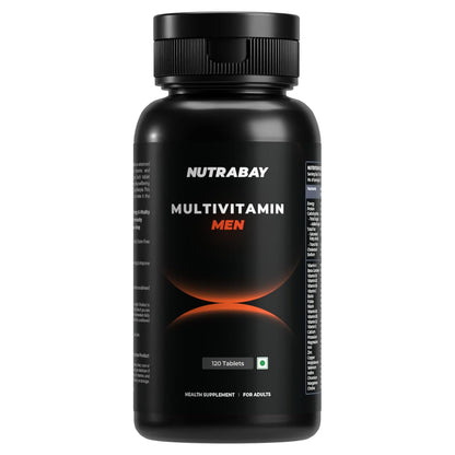 Nutrabay Pro Active Multivitamin for Men with Zinc, Magnesium, Vitamin B,C,A,E â€“ Enhances Energy, Immunity & Better Sleepâ€“ 120 Veg Capsules | 100% RDA for Viamins & Minerals | Purity Tested Supplement