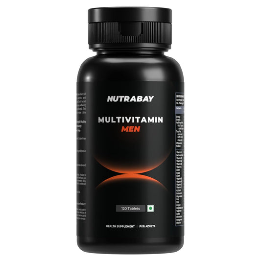 Nutrabay Pro Active Multivitamin for Men with Zinc, Magnesium, Vitamin B,C,A,E â€“ Enhances Energy, Immunity & Better Sleepâ€“ 120 Veg Capsules | 100% RDA for Viamins & Minerals | Purity Tested Supplement