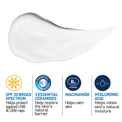 CeraVe AM Facial Moisturizing Lotion for Normal to Dry Skin (52 ml) with Broad Spectrum Sunscreen SPF 50, Enriched with Ceramides, Niacinamide & Hyaluronic acid