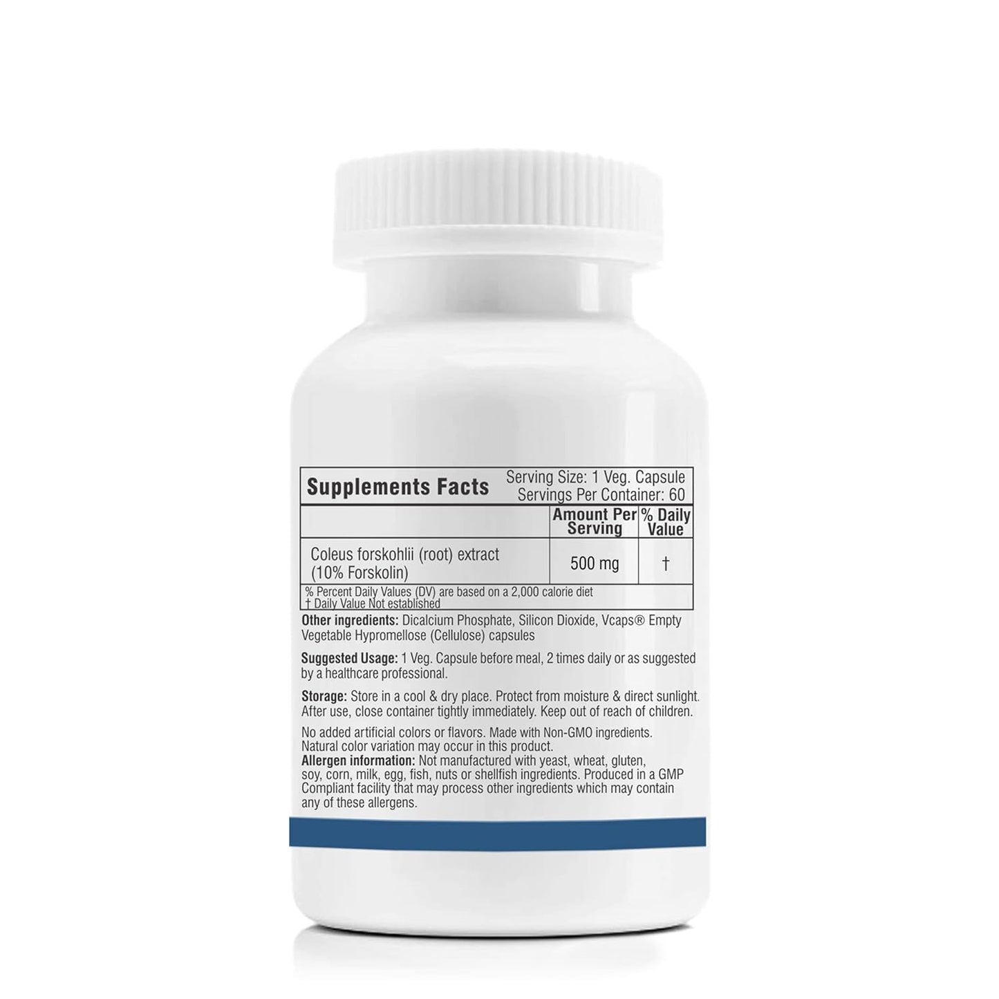 Trexgenics FORSKOLIN 10% 500mg Premium Forskohlii extract Weight Management, Fat Metabolism, Heart health Support (60 Vcaps) (1)