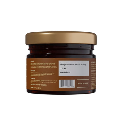 Rasayanam Pure Himalayan Shilajit Resin | Highly Purified with 75% Fulvic Acid & 80+ Trace Minerals | Supports Energy, Stamina, Strength & Recovery | 20 gm
