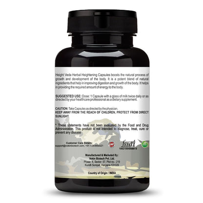 Vokin Biotech Original Height Veda Supreme Formula 30 Capsules (Pack of 1)