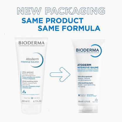 Bioderma Atoderm Intensive Baume for Very Dry to Sensitive, Irritated to Atopic Skin, Anti-itching, Ultra-soothing & Ultra-nourishing, 200ml