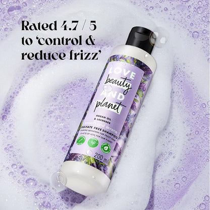 Love Beauty & Planet Argan Oil and Lavender Sulfate Free Smooth and Serene Shampoo|| No Parabens|| No Dyes|| 200ml