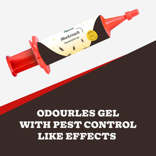 UGAOO Block Roach Gel - Cockroach Killer (20g) | Kitchen Safe | Odourless | Fast and Convenient, Pack of 1