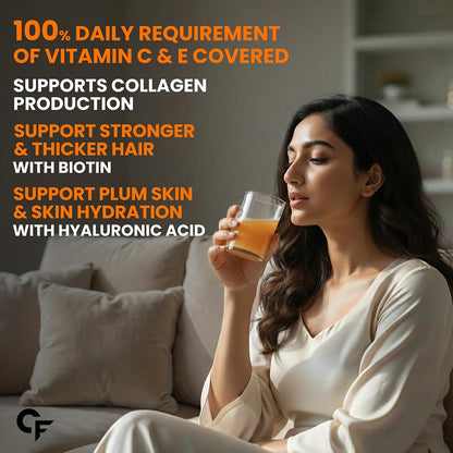 Carbamide Forte Glutathione Effervescent | Japanese Reduced L Glutathione 600mg with Vitamin C, Hyaluronic Acid, Vitamin E & Biotin - 15 Effervescent Tablets
