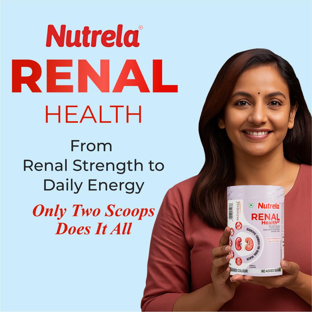 Patanjali Nutrela Renal Health | Whey Protein Supplement for Kidney Support â€“ 400g