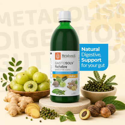 Krishnaâ€™s Gastosolv Juice 1000 ml | Ayurvedic Digestive Tonic | Helps Relieve Acidity, Gas & Bloating | Natural Gut Health Support