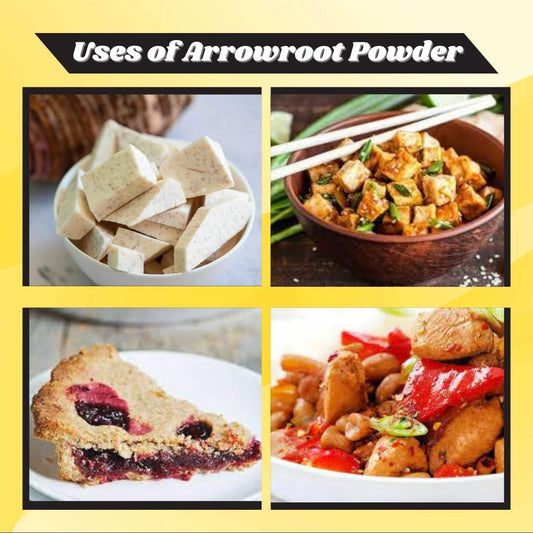 Namo Organics - Arrowroot Powder 400gm, Natural Thickener, Gluten-Free, Dairy-Free, Non-GMO, arrow root | ararot powder
