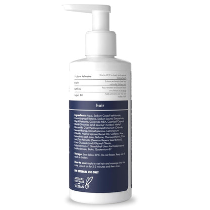 Man Matters Dht Blocking Anti Hair Fall Shampoo, Reduces Hair Fall, Strengthen Hair, With Power Of Caffeine, Saw Palmetto, Argan Oil, & Biotin | 300ml
