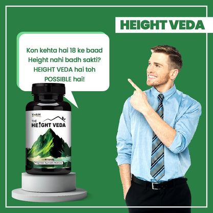 Vokin Biotech Original Height Veda Supreme Formula 90 Capsules (Pack of 1)