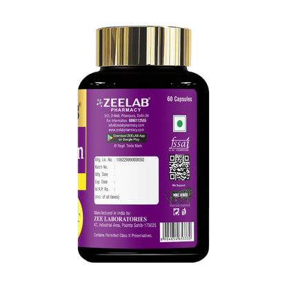 Zeelab Melatonin 10mg Capsules | Sleep Support Supplement for Men & Women | Promotes Relaxation, Restful Sleep & Healthy Sleep Cycle â€“ 60 Capsules