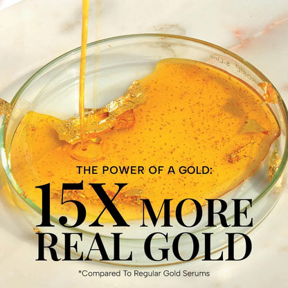RAS Luxury Oils 24K Gold Radiance Elixir Face Serum for Glowing Skin, Skin Brightening, Reduce Wrinkles, Acne, Dark Spots, Natural & Organic