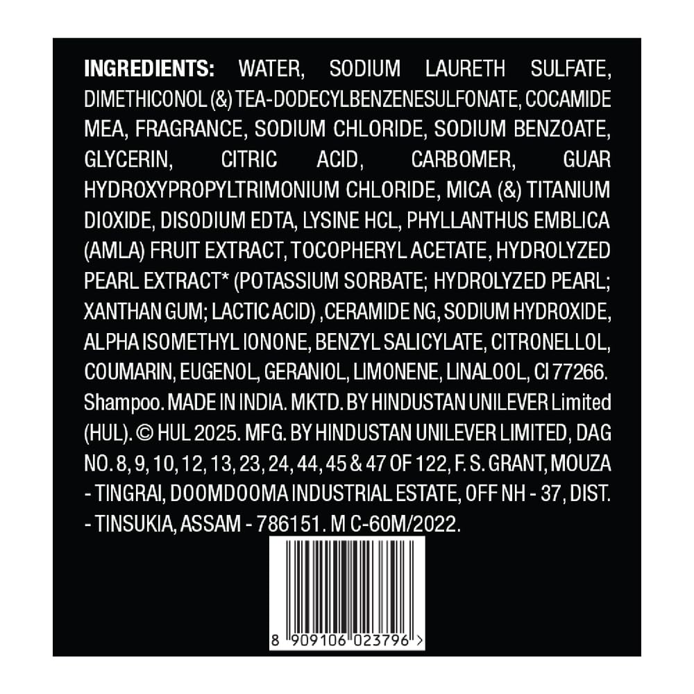 Sunsilk Stunning Black Shine Shampoo 1 L|| With Amla + Oil & Pearl Protein|| Gives Shiny|| Moisturised and Fuller Hair - Paraben Free