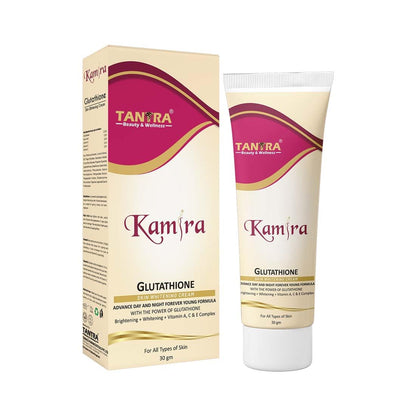 Kamira Skin Brightening Cream 30g â€“ Glutathione, Kojic Acid, Vitamin A, C & E for Even Skin Tone, Dark Spot Reduction & Radiance