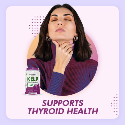 HealthyHey Nutrition Kelp Extract with Zinc Citrate - 60 Vegetable Capsules