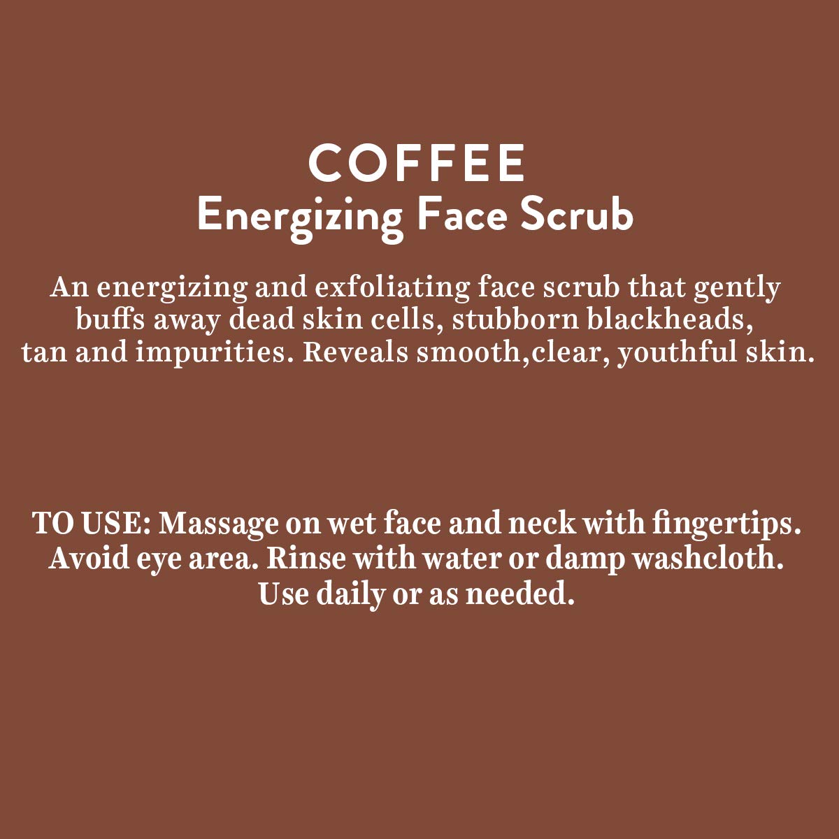Biotique Coffee Energizing Face Scrub for All Skin Types,50 Gm | Deep Exfoliation, Removes Blackheads & Whiteheads, De-Tan | Paraben & SLS Free