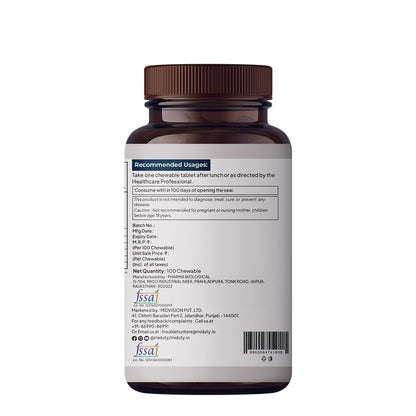 Miduty Palak Notes Vitamin B12 Supplement with Methylcobalamin - Folate - Vitamins B6 - Chewable Tablets - 60 Chewables - Vitamin B 12 - Vitamin Tablets for Optimal Health Men & Women