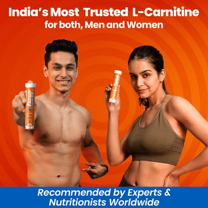 FAST&UP L-Carnitine 2000Mg Effervescent Tablets|Premium CarnipureÂ® Carnitine Supplement|Helps Convert Fat Into Energy, Supports Weight Loss, Fat Burn & Lean Muscle|Orange Flavour, 20 Tabs (Pack of 1)