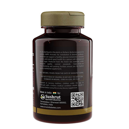 Berberine Advanced 500mg Capsules for Glucose Balance, Optimal Metabolism & Weight Management â€“ Plant-Based Formula with Banaba, Piperine & Cinnamon Extracts [Vegan Friendly] (Pack of 1 - 60 Capsules Each)