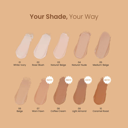 Swiss Beauty Primer Mousse Foundation Weightless Smooth & Velvet Touch, Matte Finish, Face Makeup, Natural Beige, 30ml