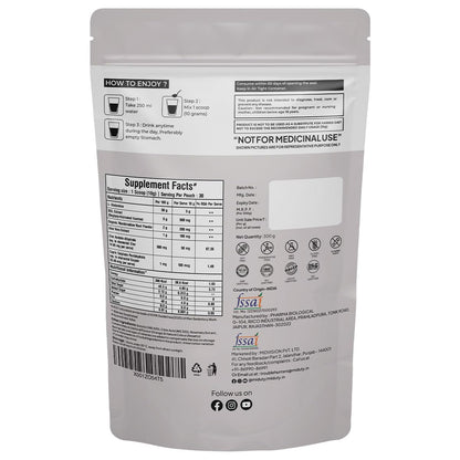Miduty by Palak Notes Leaky Gut Powder - Supports Gastrointestinal lining, Leaky Gut - Helps In Constipation And Heartburn - Advanced Formula with L Glutamine and Aloe Vera Extract - 300 Grams