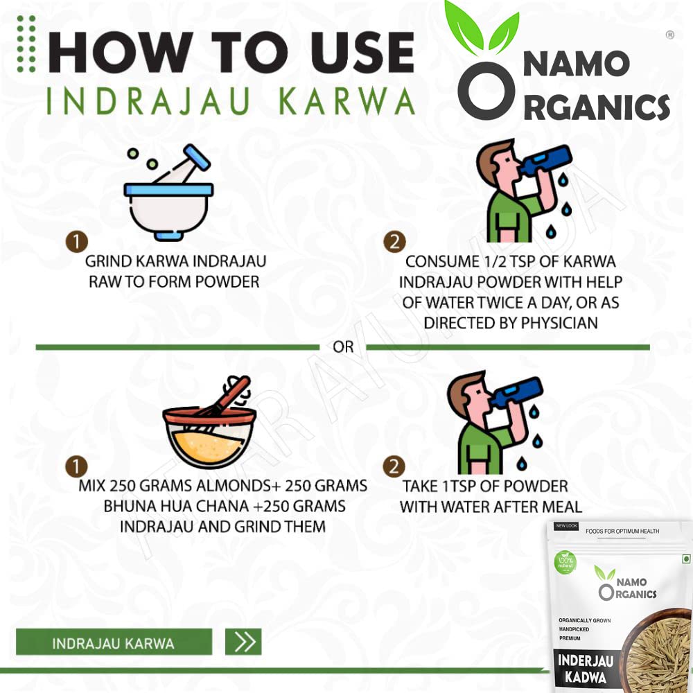 Namo Organics - Indrajau Kadwa 200g | Indra jau - Holarrhena Pubescens