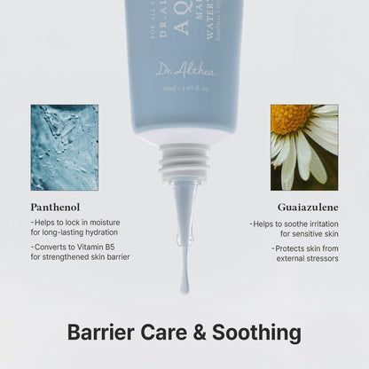Dr.Althea Aqua Marine Watery Cream | Daily Face Moisturizer for All Skin Types | Deep Hydration Face Cream with Hyaluronic Acid | Vegan Korean Skincare | 50ml