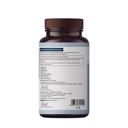 Miduty by Palak Notes Joint Pain Relief Supplement Boswellia Serrata, Turmeric Root Complex, Ginger Root - Support Joint Health Supplement - 60 Capsules