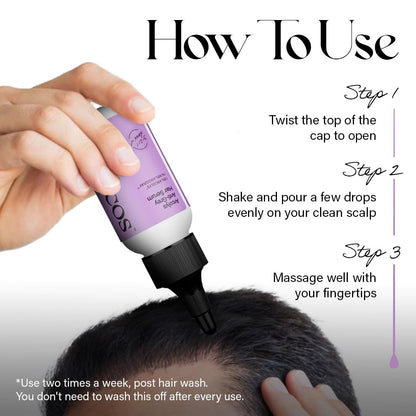 Rootcos ArcolysÂ® Anti grey hair serum with MelanograyTM | Reverses & limits hair greying | Toxin Free | Light-weight, Non-sticky & Odourless formula | For all hair types | 50 ml
