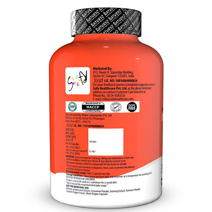 NATURYZ Premium Berberine + Cinnamon + Turmeric Weight Loss Supplement for Women | Supports PCOS & Hormonal Balance | Regulates Blood Sugar & Cravings | Plant-Based, Vegetarian â€“ 60 Capsules