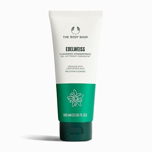 The Body Shop Edelweiss Cleansing Concentrate â€“ Facial Cleanser â€“ Gently Cleanses Tired, Dehydrated Skinâ€“ Vegan â€“ 100ml