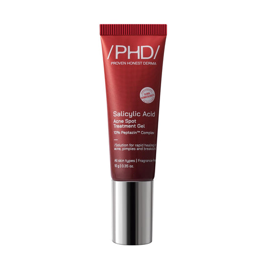 /PHD/ Salicylic Acid Acne Spot Treatment Gel 10g | Fast-Acting Pimple Remover & Acne Spot Corrector | Clear Gel with Peptazinâ„¢ Complex | Alternative to Pimple Patches | Salicylic Acid Gel for Face | Targets Breakouts & Reduces Spots Instantly