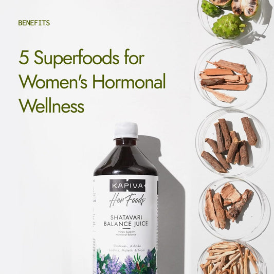 Kapiva Her Foods Shatavari Balance â€“ 1L | Supports Hormonal Balance & Healthy Cycles | 100% Ayurvedic, Natural & Non-Hormonal Womenâ€™s Wellness Drink | Her Care Juice