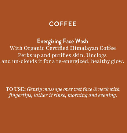 Biotique Coffee Energizing Face Wash 150ml | Purifies Skin, Unclog Pores | Paraben & SLS Free