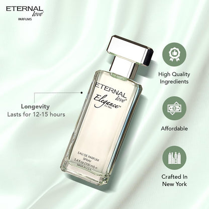 Eternal Love Elegance Eau de Parfum for Men | Timeless & Sophisticated Fragrance | Fresh Citrus, Floral & Woody Notes | Long-Lasting Scent for Men | Perfect for Special Occasions | 100ml