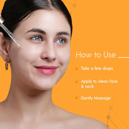 Raaga Professional Brightening Serum with Vitamin C and Niacinamide | Unlock Luminous Glow | Paraben-Free, Silicone-Free, Sulphate-Free | Ideal for All Skin Types