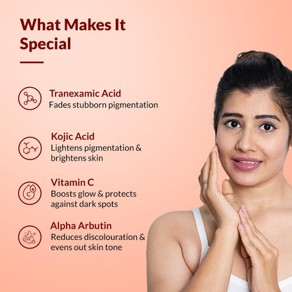 Fixderma Tranexamic Acid + 2% Kojic Acid + 1% Arbutin SKARFIX -TX Face Cream | Pigmentation Removal Cream | Kojic Acid | Uneven Skin Tone - 15 gm (Pack of 1)
