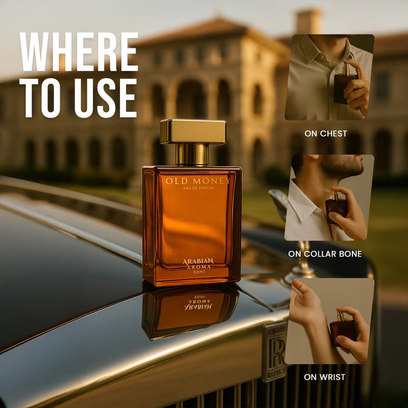 Arabian Aroma Old Money Eau de Parfum â€“ Long Lasting Perfume for Man â€“ Mens Perfumes Long Lasting â€“ 50ml