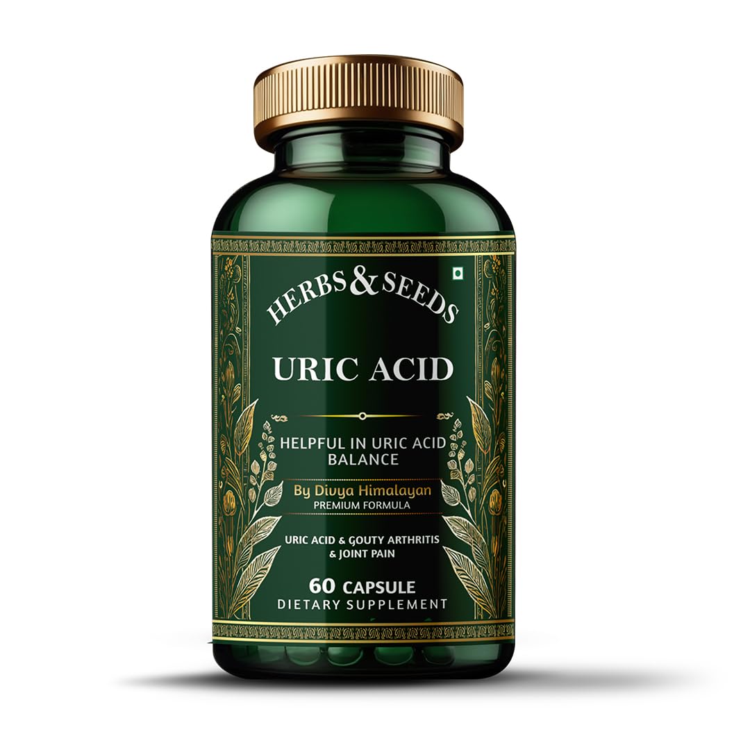 Simply Herbal Uric Acid Support Supplement â€“ Uric Acid Cleanse & Kidney Support â€“ Includes Tart Cherry, Chanca Piedra, Celery Extract & Turmeric â€“ 60 Capsules