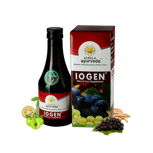 Kerala Ayurveda Iogen Syrup 200ml | Natural Iron Supplement | Ayurvedic Iron Tonic for Anaemia, Hemoglobin Booster, Liver Health Support, Weight Management, Reduces Fatigue & Improves Digestion